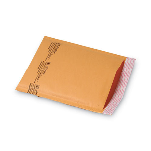Jiffylite Self-seal Bubble Mailer, #0, Barrier Bubble Air Cell Cushion, Self-adhesive Closure, 6 X 10, Brown Kraft, 25/ct