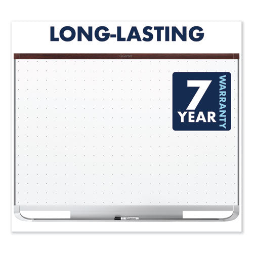 Prestige 2 Total Erase Whiteboard, 72 X 48, White Surface, Mahogany Fiberboard/plastic Frame