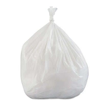 Low-density Commercial Can Liners, Coreless Interleaved Roll, 30 Gal, 0.7 Mil, 30" X 36", White, 25 Bags/roll, 8 Rolls/carton