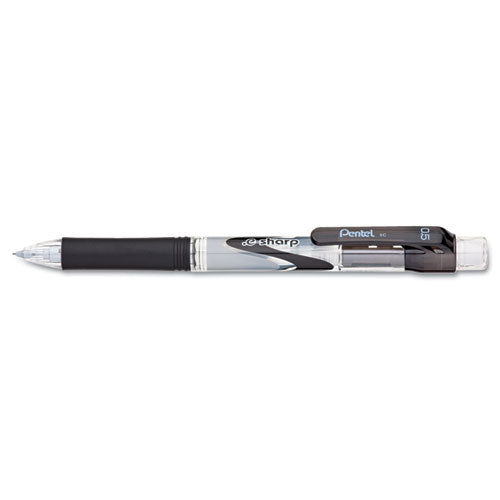 .e-sharp Mechanical Pencil, 0.5 Mm, Hb (#2), Black Lead, Black Barrel, Dozen