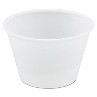 Polystyrene Portion Cups, 4 Oz, Translucent, 250/bag, 10 Bags/carton