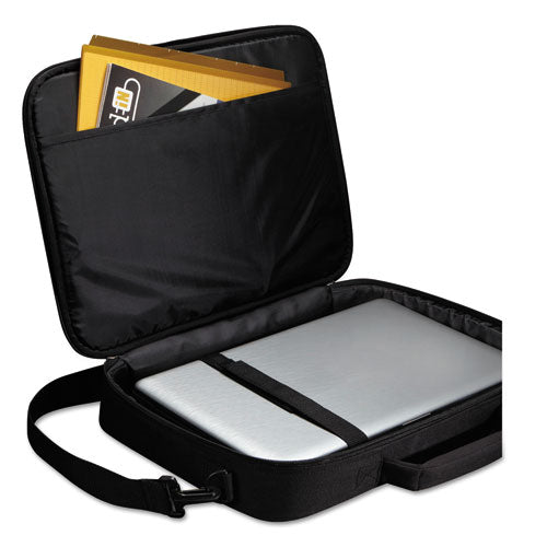 Primary Laptop Clamshell Case, Fits Devices Up To 17", Polyester, 18.5 X 3.5 X 15.7, Black