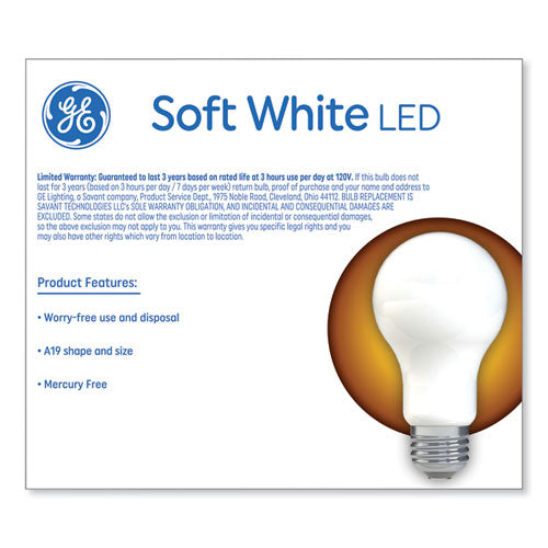 Classic Led Soft White Non-dim A19 Light Bulb, 9 W, 2/pack