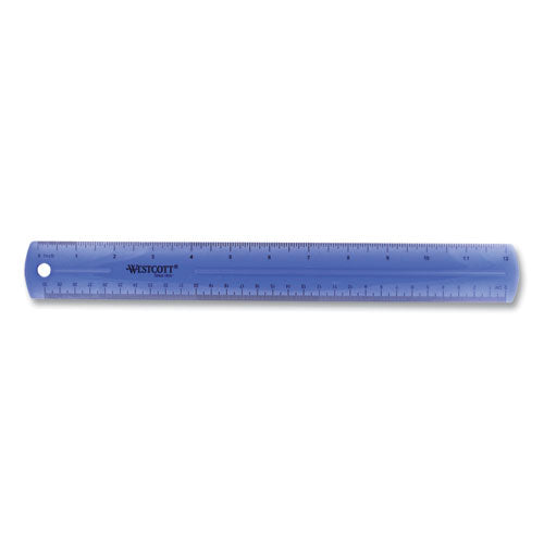 12" Jewel Colored Ruler, Standard/metric, Plastic