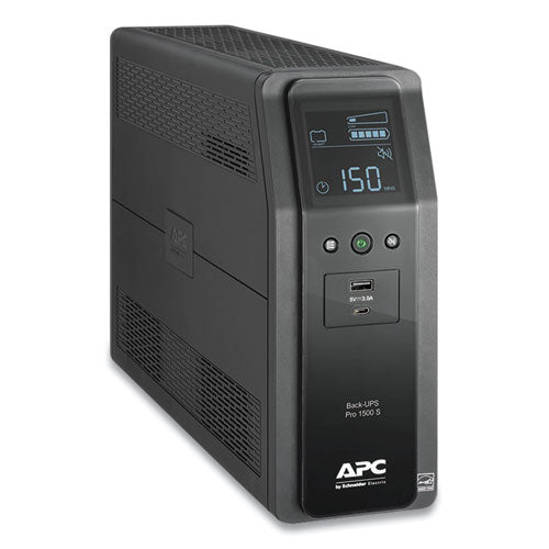 Br1500ms Back-ups Pro Br Series Sinewave Battery Backup System, 10 Outlets, 1,500 Va, 1,080 J