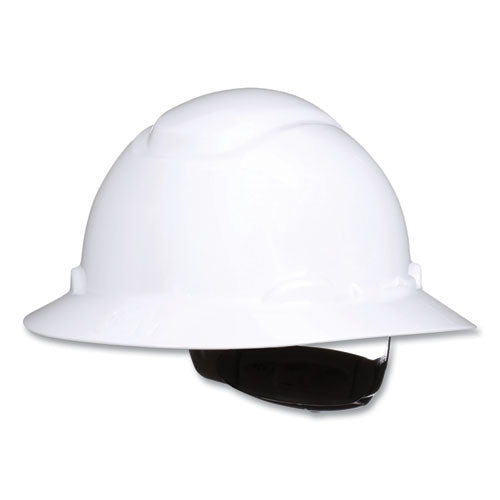 Securefit H-series Hard Hats, H-800 Hat With Uv Indicator, 4-point Pressure Diffusion Ratchet Suspension, White