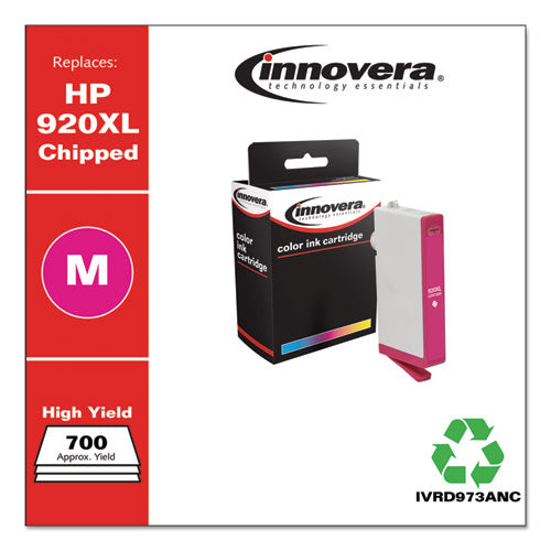 Remanufactured Magenta High-yield Ink, Replacement For 920xl (cd973an), 700 Page-yield