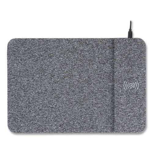 Powertrack Wireless Charging Mouse Pad, 13 X 8.75, Gray