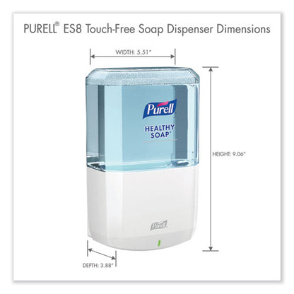 Es8 Soap Touch-free Dispenser, 1,200 Ml, 5.25 X 8.8 X 12.13, White