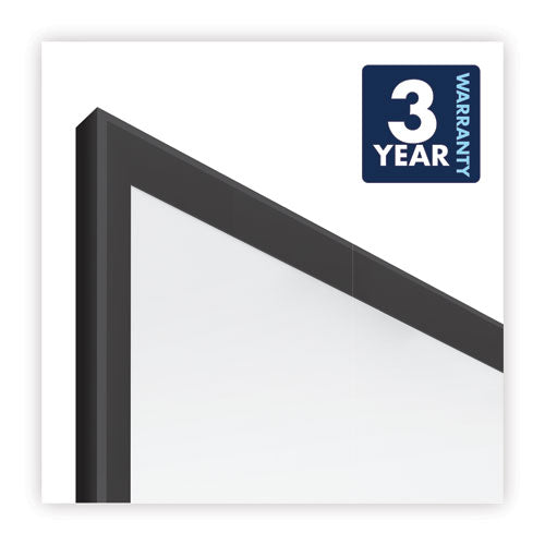 Classic Series Total Erase Dry Erase Boards, 60 X 36, White Surface, Black Aluminum Frame