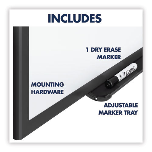 Classic Series Total Erase Dry Erase Boards, 60 X 36, White Surface, Black Aluminum Frame