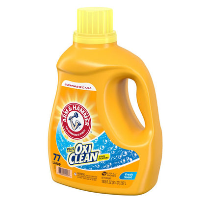 Oxiclean Concentrated Liquid Laundry Detergent, Fresh, 100.5 Oz Bottle, 4/carton