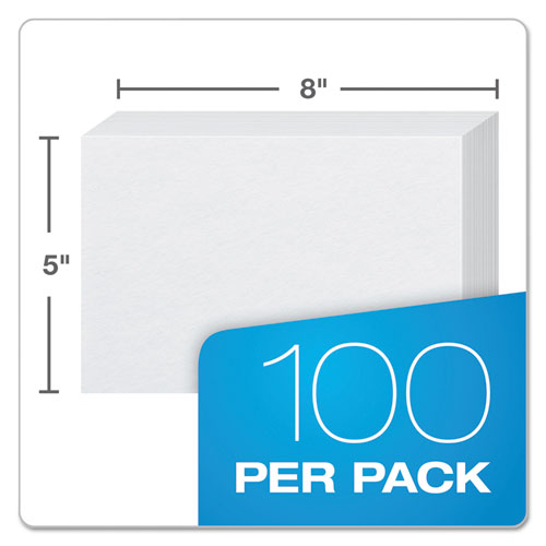 Unruled Index Cards, 5 X 8, White, 100/pack