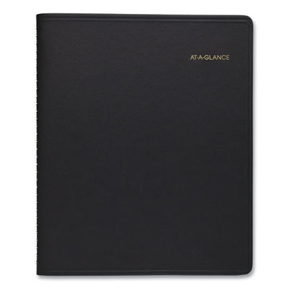 Monthly Planner, 8.75 X 7, Black Cover, 12-month (jan To Dec): 2024