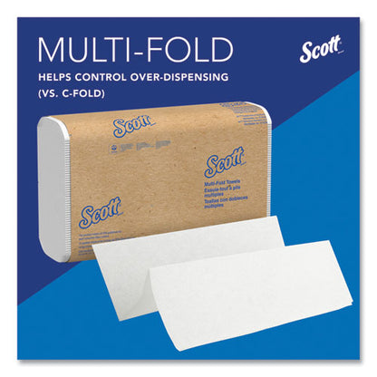 Essential Multi-fold Towels, Absorbency Pockets, 1-ply, 9.2 X 9.4, White, 250/packs, 16 Packs/carton