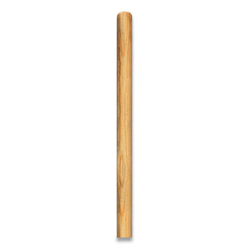 Push Broom Handle With Metal Thread, Wood, 60", Natural