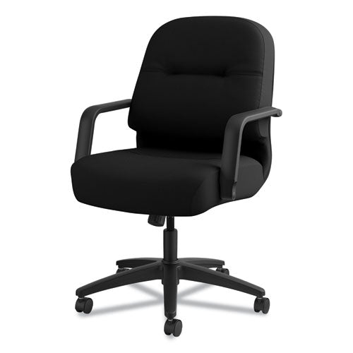 Pillow-soft 2090 Series Managerial Mid-back Swivel/tilt Chair, Supports Up To 300 Lb, 17" To 21" Seat Height, Black