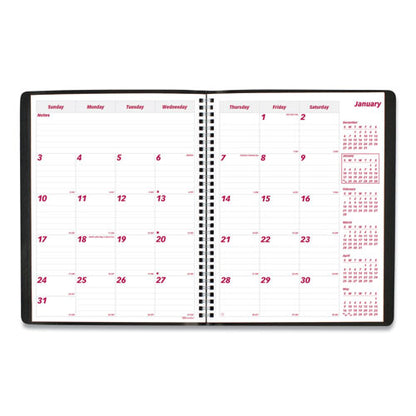 Essential Collection 14-month Ruled Monthly Planner, 11 X 8.5, Black Cover, 14-month (dec To Jan): 2023 To 2025