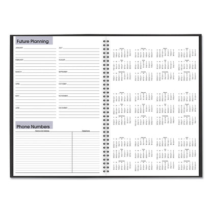 Dayminder Monthly Planner, Ruled Blocks, 12 X 8, Black Cover, 14-month (dec To Jan): 2023 To 2025