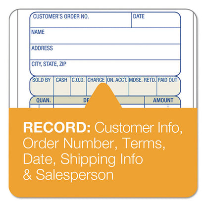 2-part Sales Book, 12 Lines, Two-part Carbon, 3.38 X 6.69, 50 Forms Total