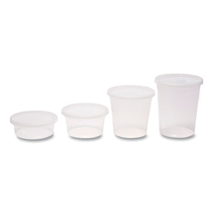 Plastic Deli Containers With Lid, 16 Oz, Clear, Plastic, 240/carton