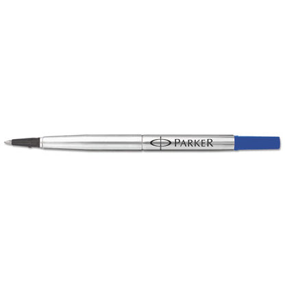 Refill For Parker Roller Ball Pens, Medium Conical Tip, Blue Ink