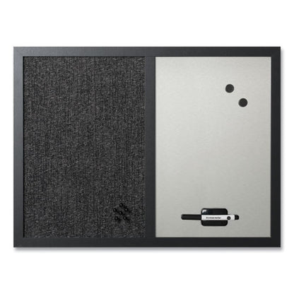 Black Shadow Message Board Set: (1) Bulletin, (1) Bulletin/dry Erase, (1) Magnetic Dry Erase, Assorted Sizes, Black Frames