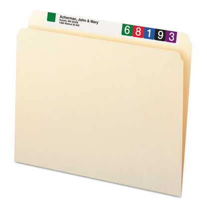 Manila File Folders, Straight Tabs, Letter Size, 0.75" Expansion, Manila, 100/box