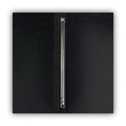 Prong Fastener Premium Pressboard Report Cover, Two-piece Prong Fastener, 3" Capacity, 8.5 X 11, Black/black