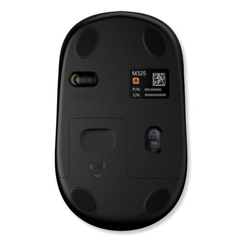 M325 Wireless Mouse, 2.4 Ghz Frequency/30 Ft Wireless Range, Left/right Hand Use, Silver