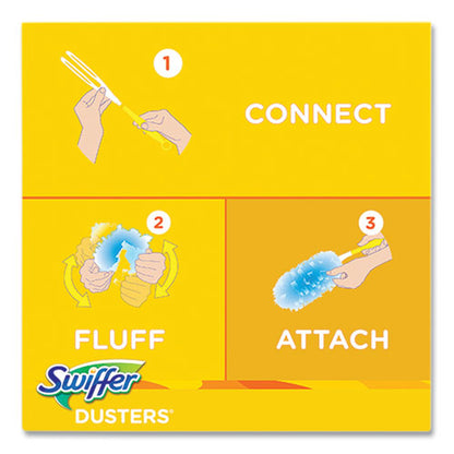 Dusters Starter Kit, Dust Lock Fiber, 6" Handle, Blue/yellow, Gain Scent