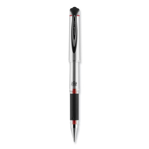 207 Impact Gel Pen, Stick, Bold 1 Mm, Red Ink, Silver/black/red Barrel