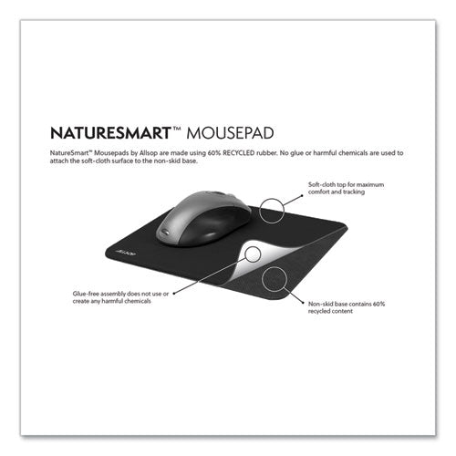 Naturesmart Mouse Pad, 8.5 X 8, American Flag Design