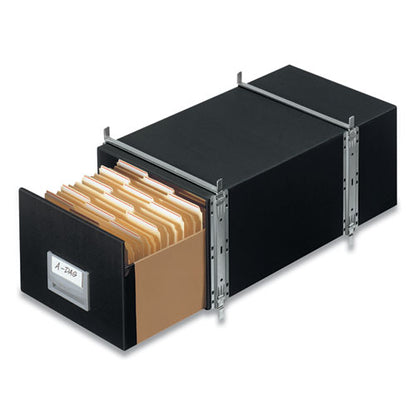 Staxonsteel Maximum Space-saving Storage Drawers, Letter Files, 14" X 25.5" X 11.13", Black, 6/carton