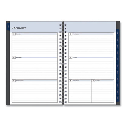 Passages Weekly/monthly Planner, 8 X 5, Charcoal Cover, 12-month (jan To Dec): 2024