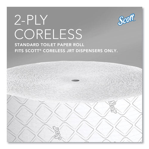 Essential Coreless Jrt, Septic Safe, 2-ply, White, 3.75" X 1,150 Ft, 12 Rolls/carton