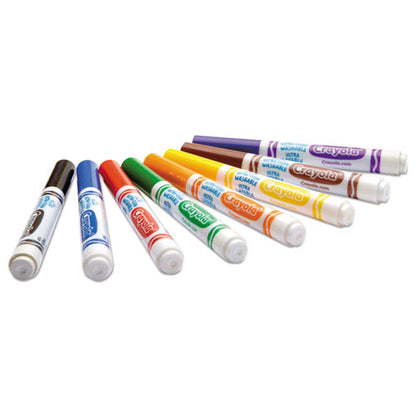 Ultra-clean Washable Markers, Broad Bullet Tip, Assorted Colors, 8/pack