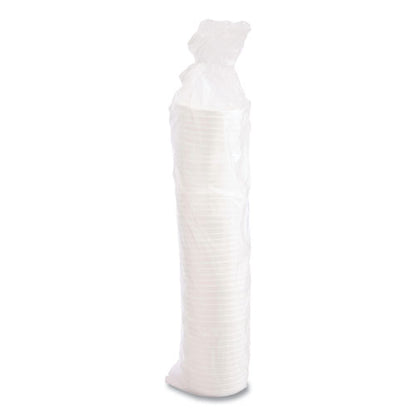 Vented Foam Lids, Fits 6 Oz To 32 Oz Cups, White, 50 Pack, 10 Packs/carton