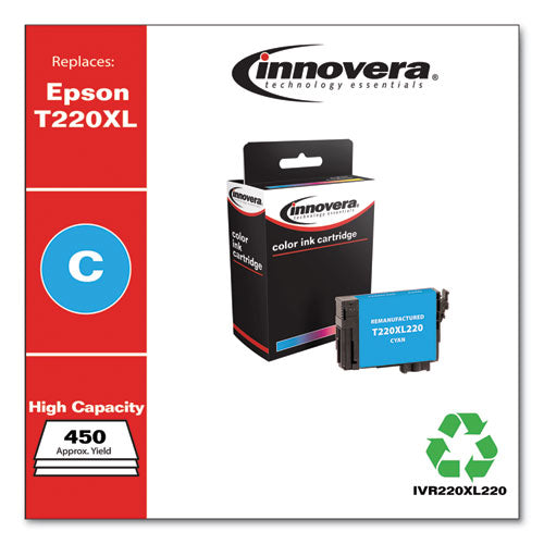 Remanufactured Cyan High-yield Ink, Replacement For T220xl (t220xl220), 450 Page-yield