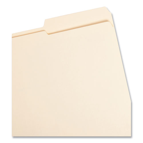 Reinforced Guide Height File Folders, 2/5-cut Tabs: Right Position, Letter Size, 0.75" Expansion, Manila, 100/box