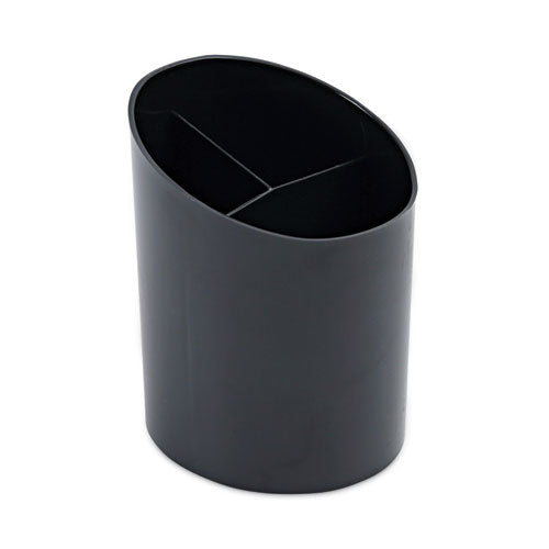 Recycled Big Pencil Cup, Plastic, 4.38" Diameter X 5.63"h, Black