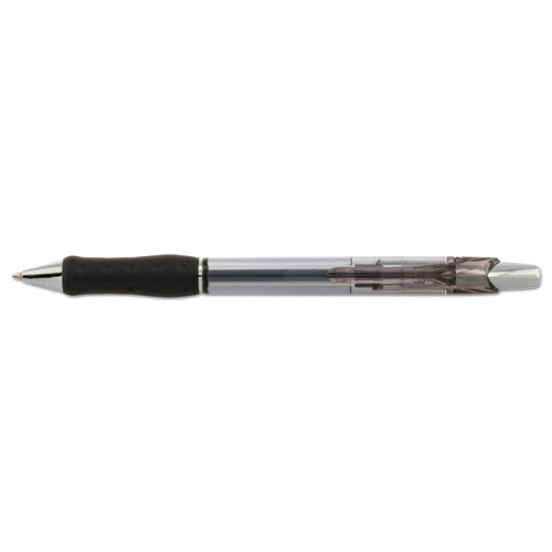 R.s.v.p. Super Rt Ballpoint Pen, Retractable, Medium 0.7 Mm, Black Ink, Clear/black Barrel, Dozen