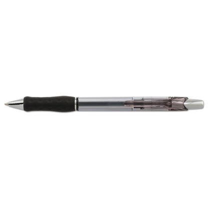 R.s.v.p. Super Rt Ballpoint Pen, Retractable, Medium 0.7 Mm, Black Ink, Clear/black Barrel, Dozen