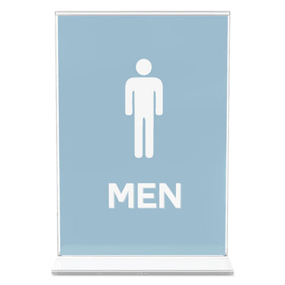 Classic Image Double-sided Sign Holder, 5 X 7 Insert, Clear