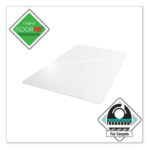 Cleartex Ultimat Polycarbonate Chair Mat For Low/medium Pile Carpet, 48 X 53, Clear