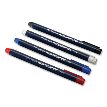 Wax-based Marking Pencil, 4.4 Mm, Blue Wax, Navy Blue Barrel, 10/box