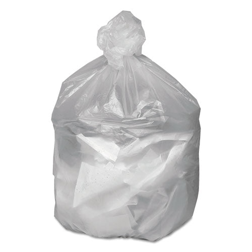 Waste Can Liners, 10 Gal, 6 Mic, 24" X 24", Natural, 50 Bags/roll, 20 Rolls/carton