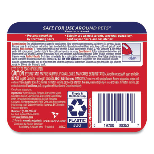 Pet Specialist Stain And Odor Remover, Citrus, 60 Oz Refill Pour Bottle, 4/carton