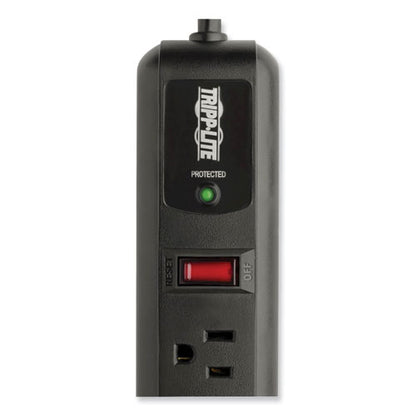 Protect It! Surge Protector, 7 Ac Outlets, 4 Ft Cord, 1,080 J, Black