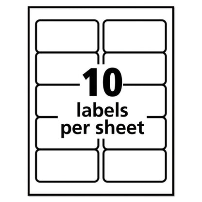 Repositionable Address Labels W/sure Feed, Inkjet/laser, 2 X 4, White, 250/box